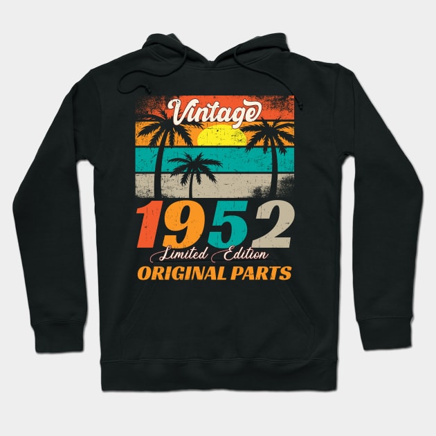 71 Years Old Vintage 1952 Limited Edition 71Th Birthday Hoodie by Inkwork Otherworlds